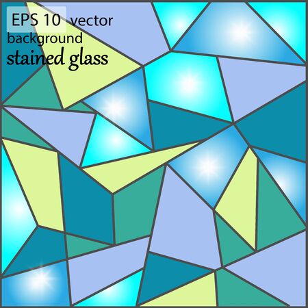 background with a pattern in the form of stained glassのイラスト素材