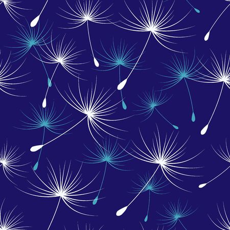 seamless pattern with parachute dandelion, ornament for wallpaper and fabric, wrapping paper, background for different designsのイラスト素材