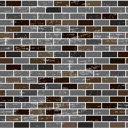 seamless pattern in the form of a brick wall, ornament for wallpaper and fabric, wrapping paper, background for different designsのイラスト素材