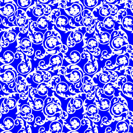seamless pattern, damask floral pattern, wallpaper ornament, wrapping paper, scrapbookingのイラスト素材