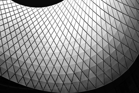 Metal construction of a roofの写真素材