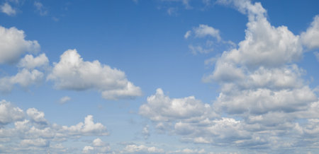 Panorama of sky with clouds