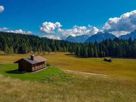 Little houses in the natureの写真素材