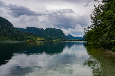 Triglav National Park. Near Bohinjska Jezero.の写真素材