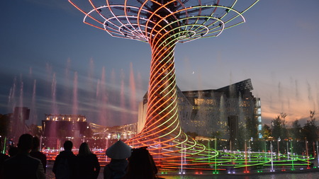 Expo 2015 Milan Tree of Lifeのeditorial素材