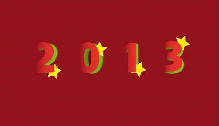 New year background with the cut inscription  2013の写真素材