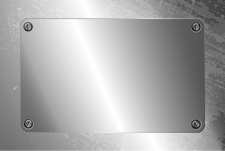 Metal frame with four screwのイラスト素材
