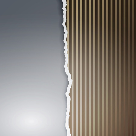 Ragged paper with a pattern of lines.のイラスト素材