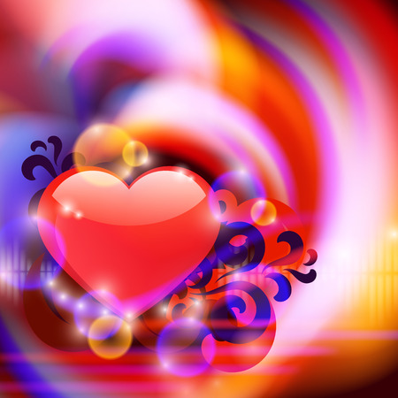 Abstract background with heart. のイラスト素材