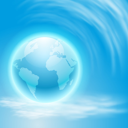 Background with globe.のイラスト素材