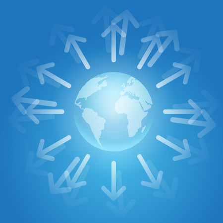 Internet and World concept symbol. のイラスト素材