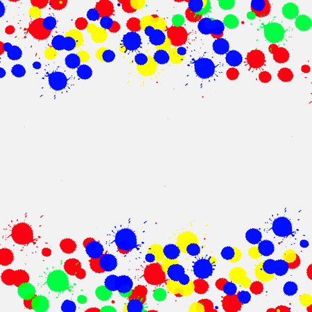 Color drop ink splatter. のイラスト素材