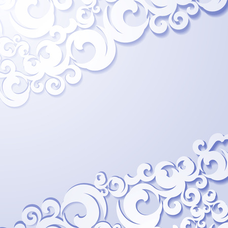 Applique paper vintage background. のイラスト素材