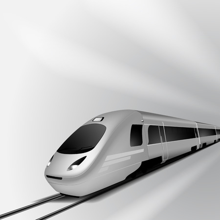 Modern high speed trainのイラスト素材