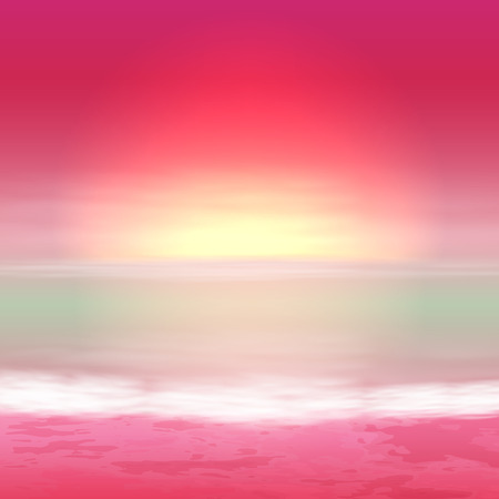 Sea perple sunset. Tropical background. EPS10 vector.のイラスト素材