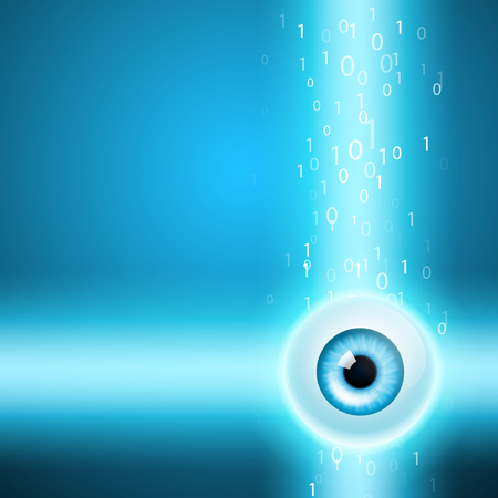 Abstract background with eyeのイラスト素材