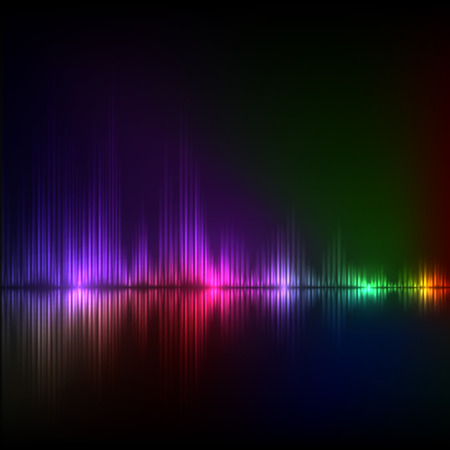 Abstract equalizer background. Colorful wave. EPS10 vector.のイラスト素材