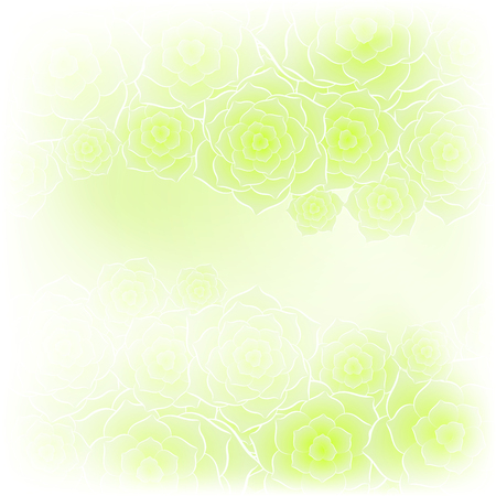 Beautiful green rose flower background.のイラスト素材