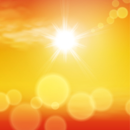 Sunny day background. Sunset time.のイラスト素材