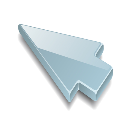 Arrow cursor on gray background. EPS10 vector.のイラスト素材