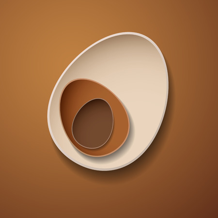 Abstract chocolate easter eggs background.のイラスト素材