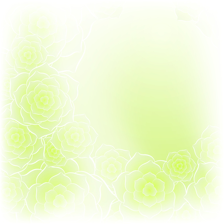 Beautiful green rose flower background.のイラスト素材