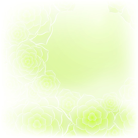 Beautiful green rose flower background.のイラスト素材