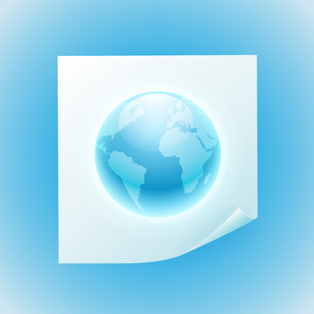 Background with globe. EPS10 vector.のイラスト素材