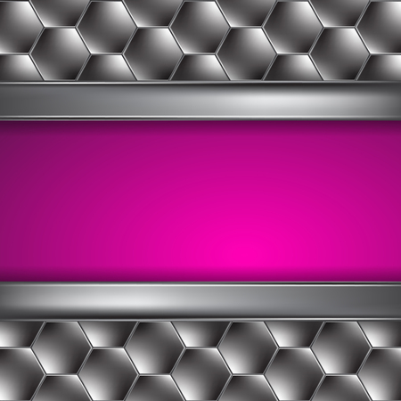 Metal pink background with place for text. Pattern for your business design.のイラスト素材