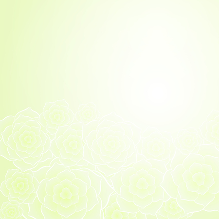 Beautiful green rose flower background. EPS10 vector.のイラスト素材