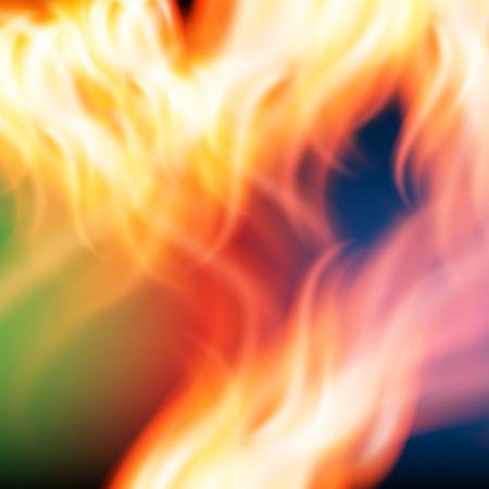 Abstract rainbow fire backgroundの写真素材