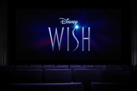 Wish movie in the cinema. Watching a movie in the cinema.のeditorial素材