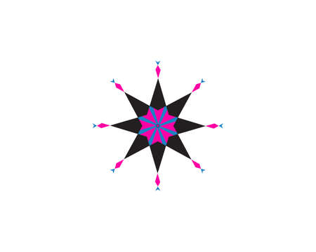 Flower icon vector, simple Flower sign and symbolのイラスト素材