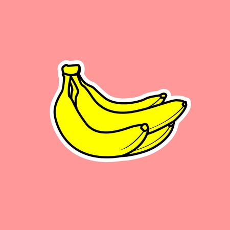Banana Stickerのイラスト素材