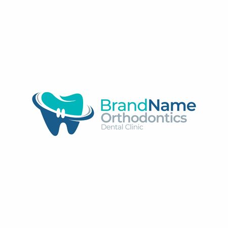 Dental Orthodontics Tooth, Dentist Logo Graphicのイラスト素材