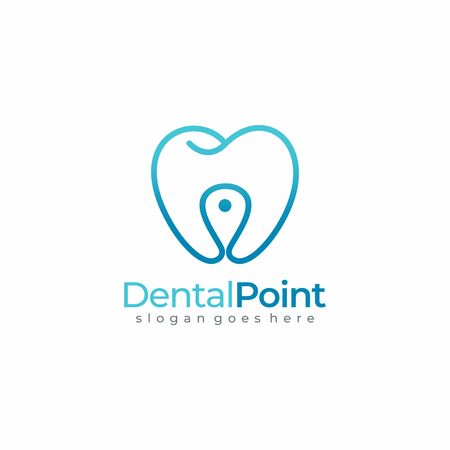 Dental Point Tooth, Dentist Logo Graphicのイラスト素材