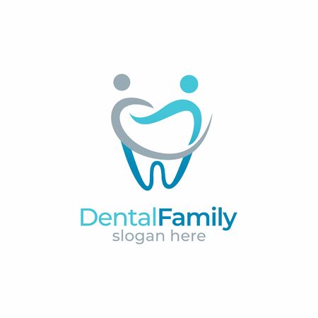 Dental Family Tooth, Dentist Logo Graphicのイラスト素材