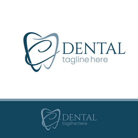 Letter C Tooth Dental Logo Design, simple and unique also modern, cool, stylish and professionalのイラスト素材