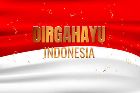 Background dirgahayu red and white independenceのイラスト素材