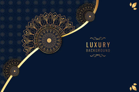 Ornamental mandala background templateのイラスト素材