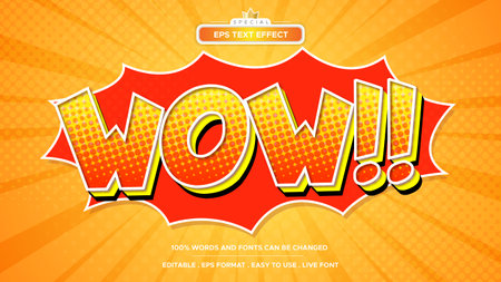 Comic Wow Text effectのイラスト素材