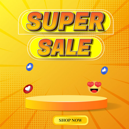 Super Sale text effect editableのイラスト素材