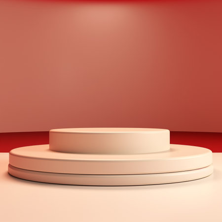 Pink product display 3d renderingの素材
