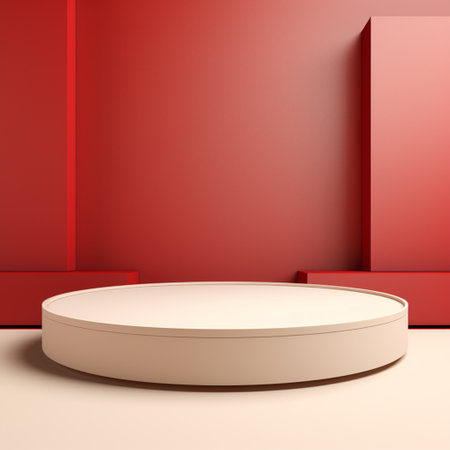 Pink product display 3d renderingの素材