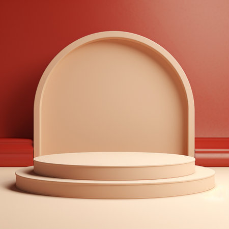 Pink product display 3d renderingの素材