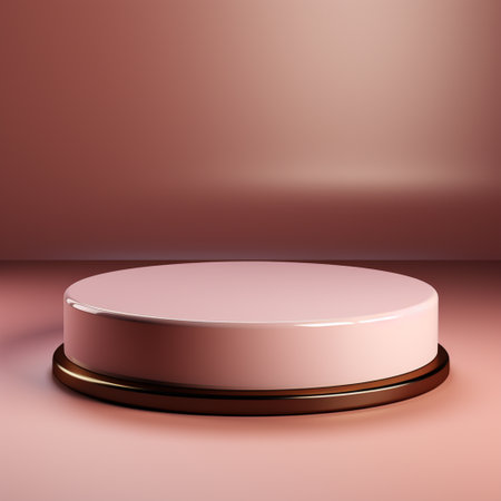 Background geometic podium Pink Color Design minimal illustration 3D renderingの素材