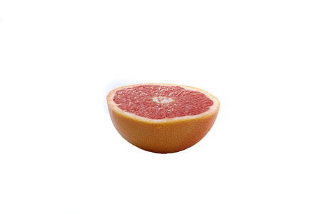 Grapefruit isolated over the white backgroundの写真素材