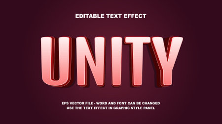 Editable Text Effect Unity 3D Vector Templateのイラスト素材