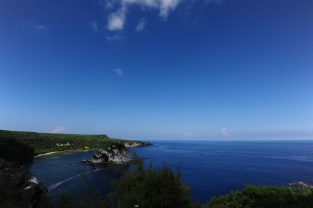 Corner of the island,Taken in Saipanの写真素材