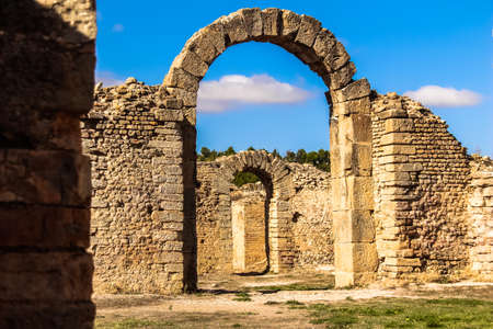 ROMANS antiquities in Algeria (Djemila)の写真素材